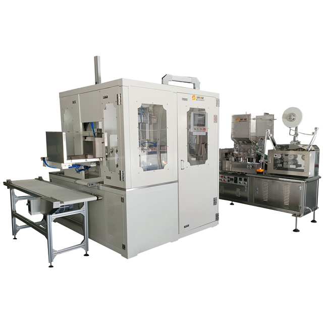 Bulk (group) Straw Paper Box Packing Machine LG-56S for wrapped straw