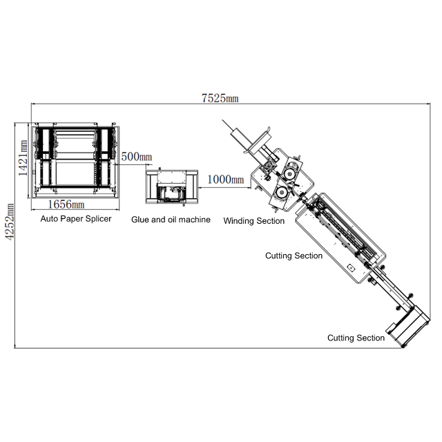High speed paper straw making machine